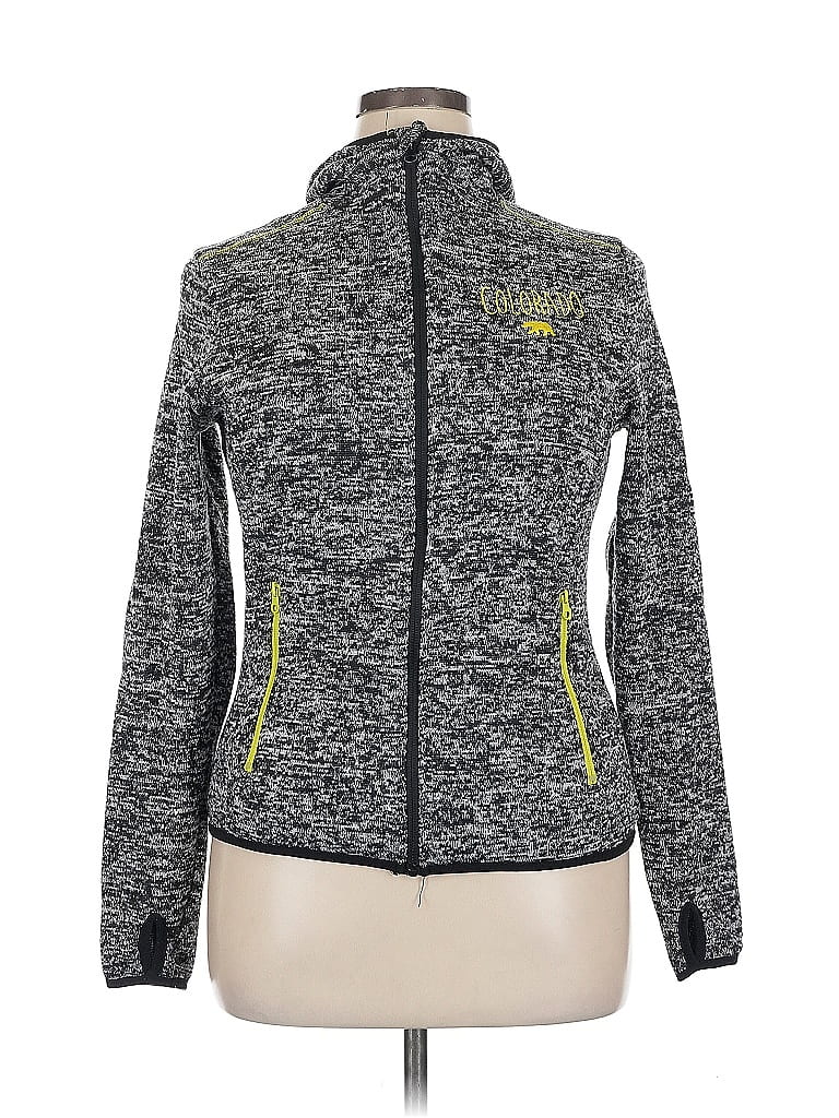 Pre-owned Assorted Brands Zip Up Hoodie In Gray