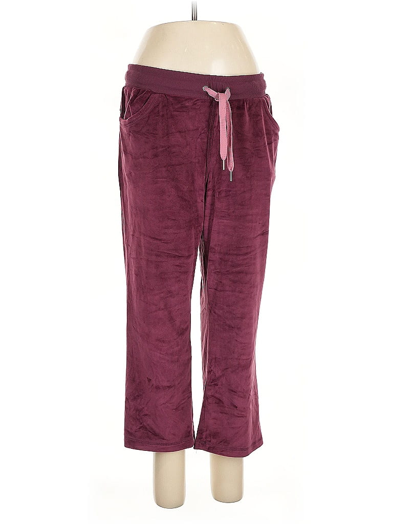 Pre-owned Cozy Casuals Casual Pants In Burgundy