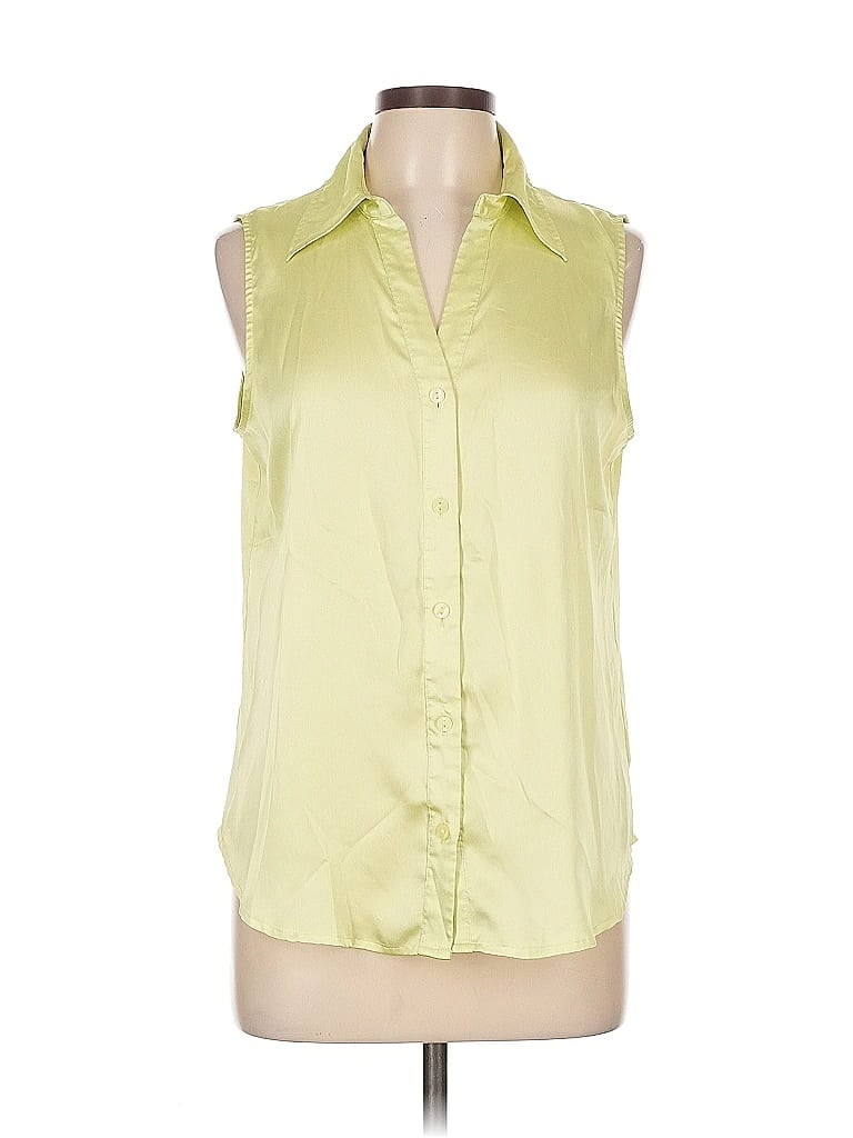 Pre-owned Worthington Sleeveless Blouse In Green