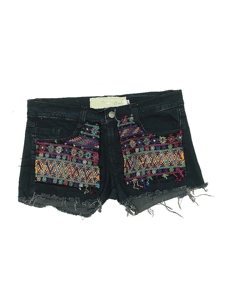 Pre-owned Jen's Pirate Booty Denim Shorts In Black
