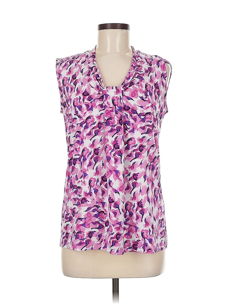 Pre-owned Dana Buchman Sleeveless T-shirt In Pink