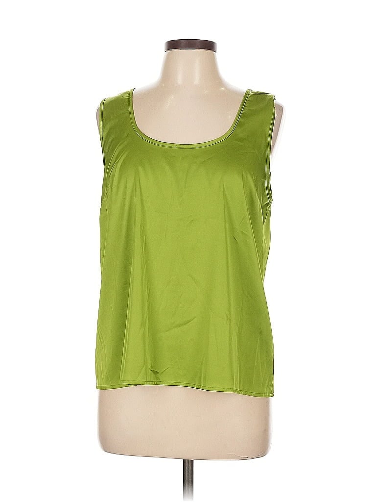 Pre-owned Inc International Concepts Sleeveless T-shirt In Green