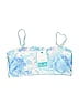 Assorted Brands Tie-dye Blue Swimsuit Top Size 16 - photo 1