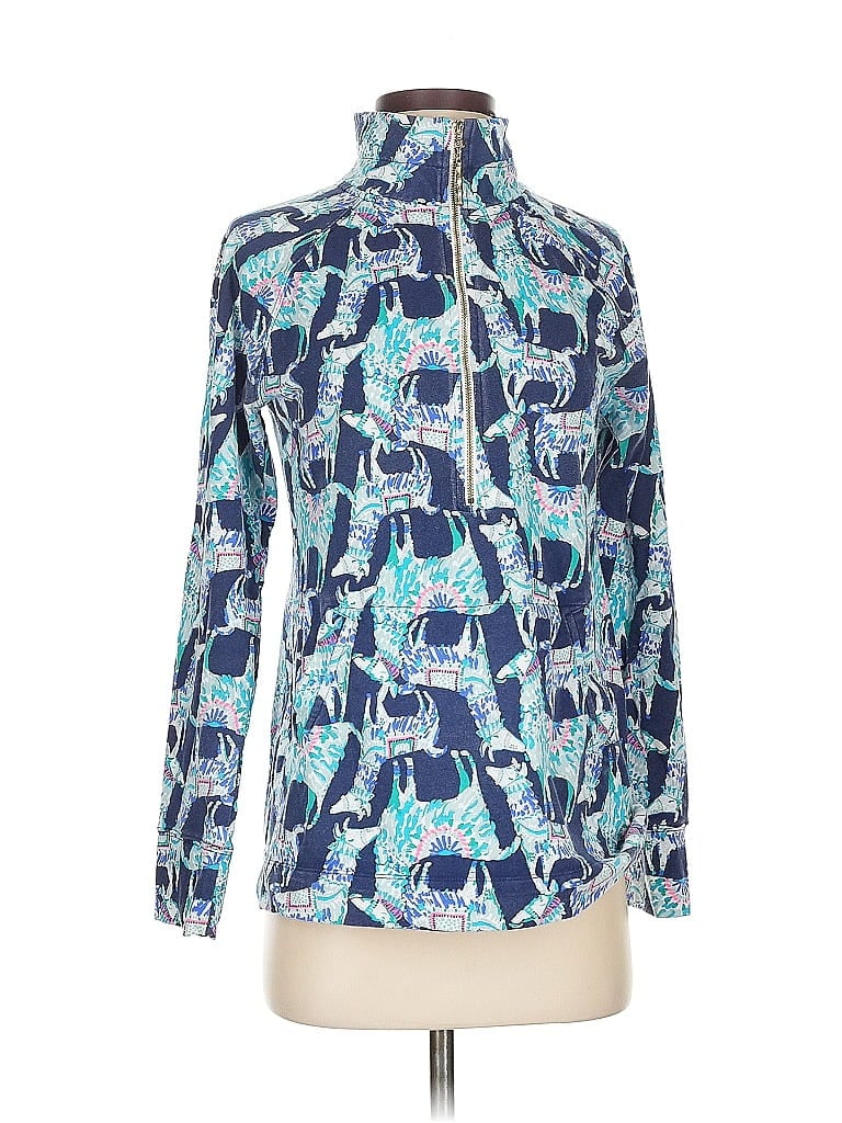 Pre-owned Lilly Pulitzer Cardigan Sweater In Blue
