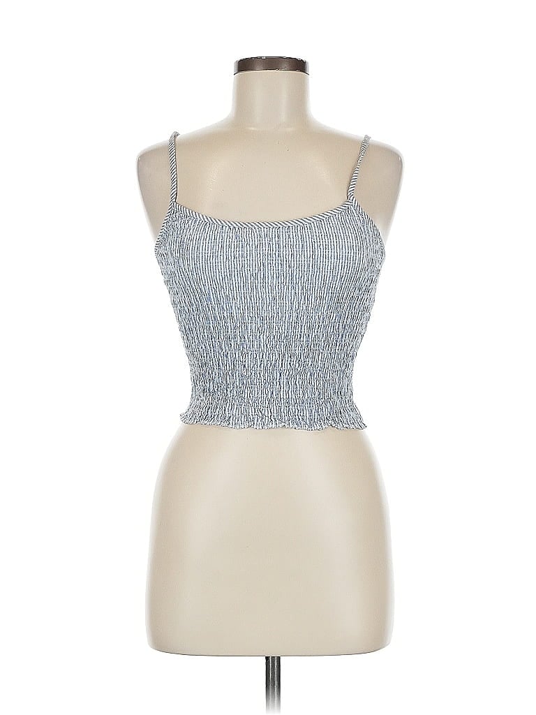 Click to view more detailed imagery on our partner's website Pre-owned Brandy Melville Tube Top Blue Strapless Neckline Tops