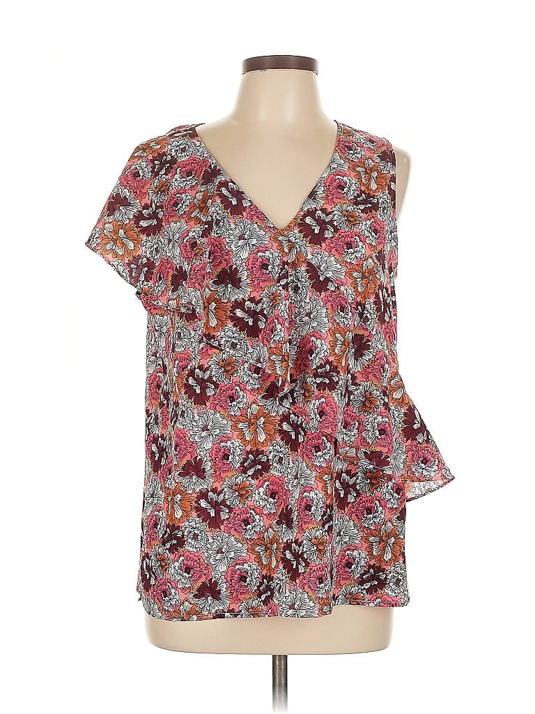 Pre-owned Banana Republic Factory Store Tank Top Pink Cold Shoulder Neckline Tops