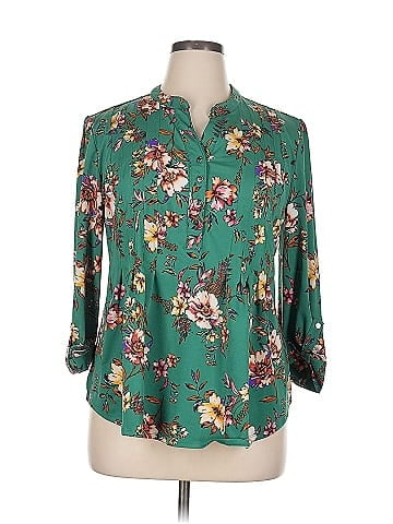 Roz & Ali 3/4 Sleeve Blouse (view 1)