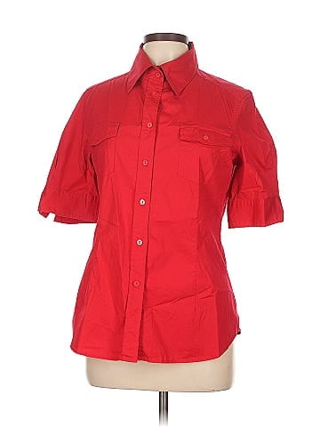 Moda International 3/4 Sleeve Button-Down Shirt (view 1)