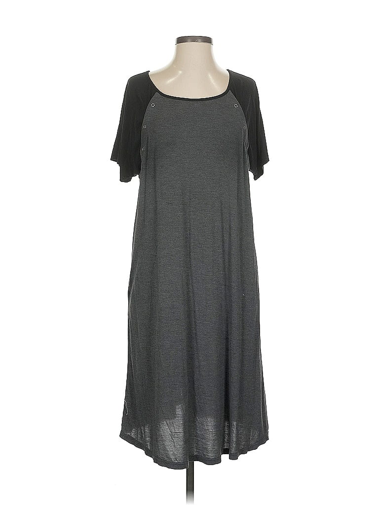 Pre-owned Ekouaer Casual Dress In Gray