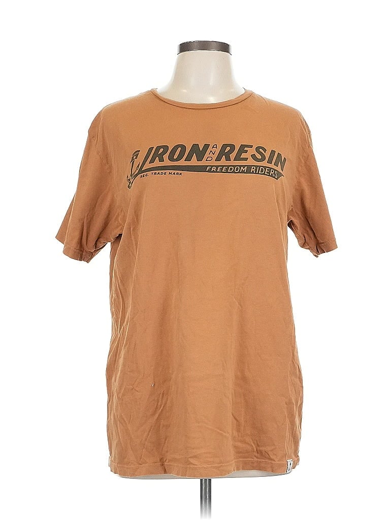 Pre-owned Assorted Brands Short Sleeve T-shirt In Brown