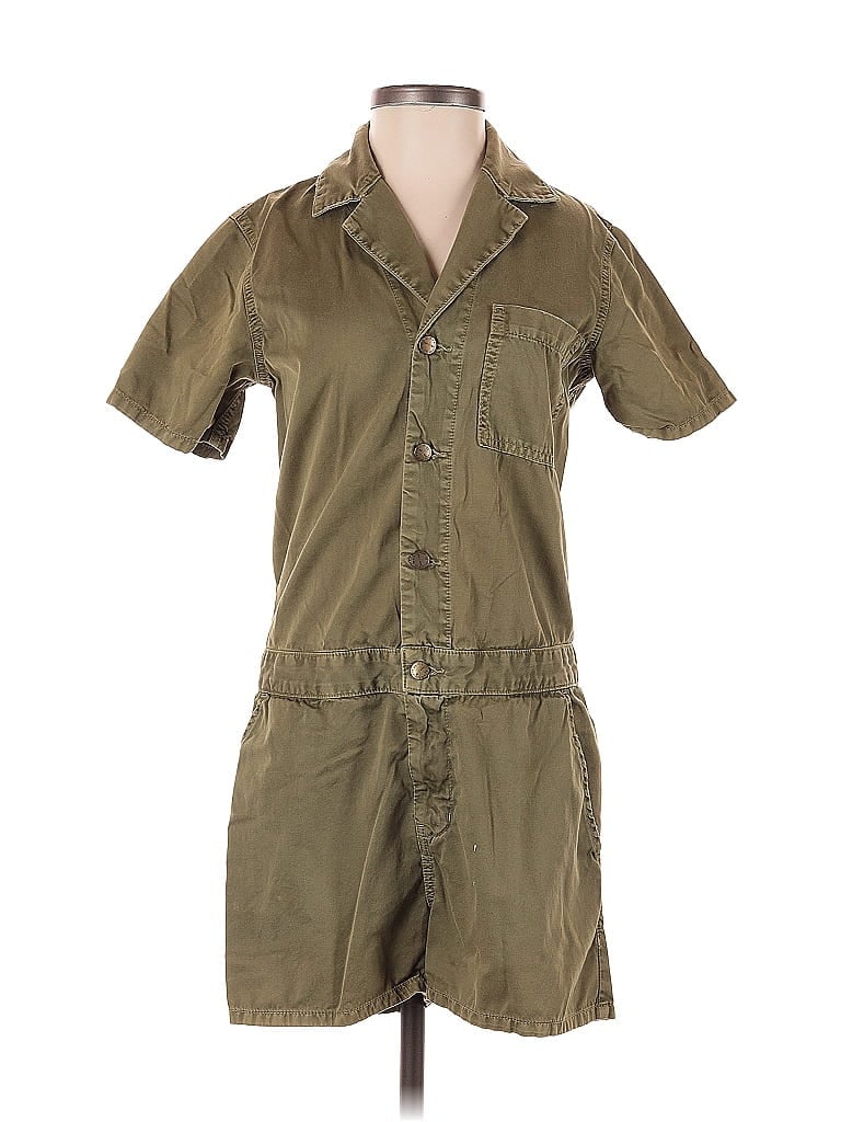 Pre-owned Current Elliott Romper In Green
