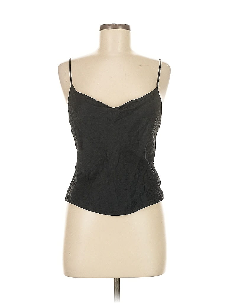 Pre-owned Zara Sleeveless Top Black Sweetheart Neckline Tops