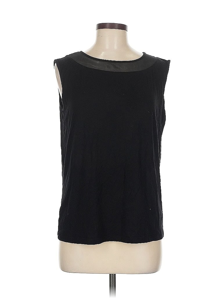 Pre-owned Tahari Sleeveless T-shirt In Black