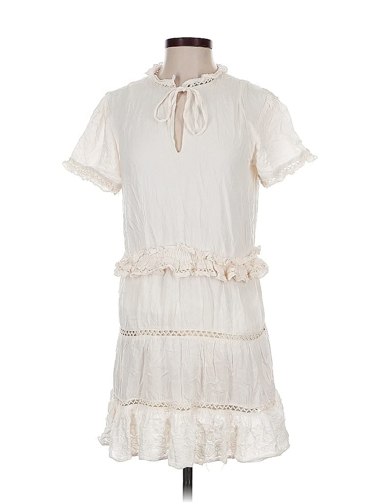 Pre-owned Tularosa Casual Dress In White