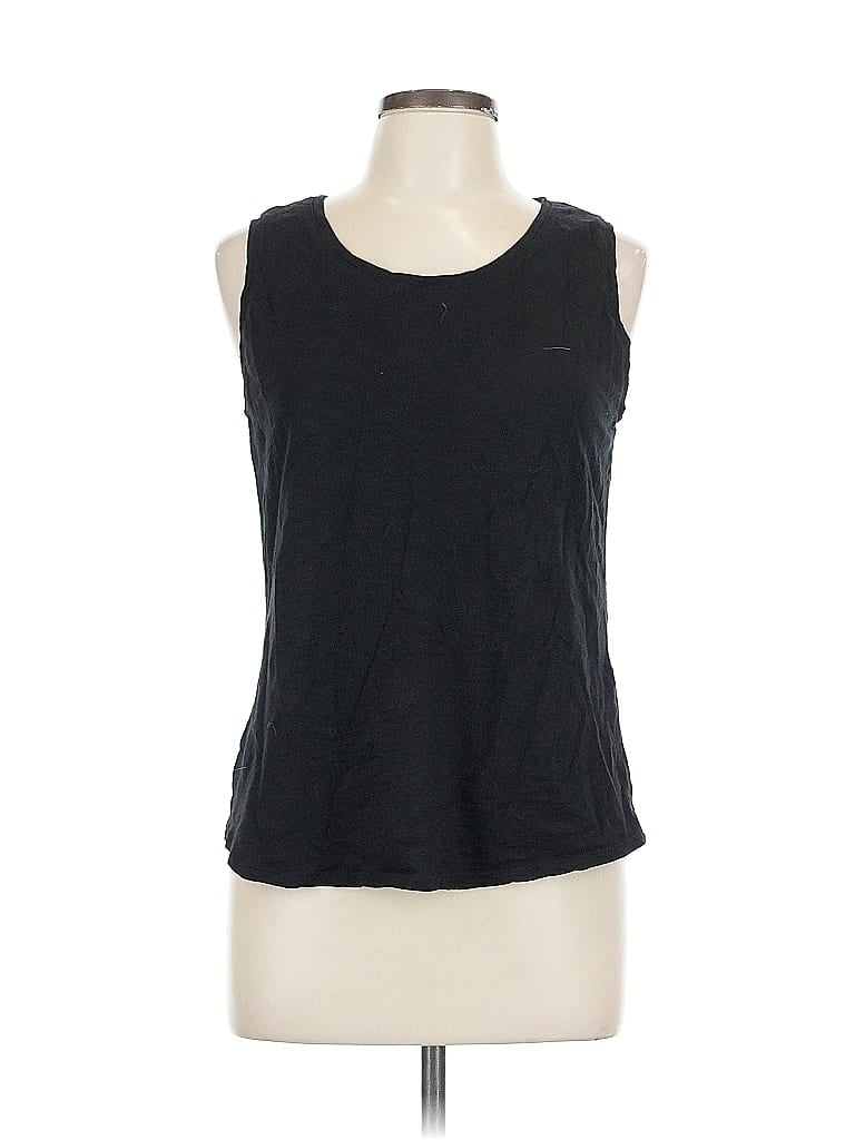 Pre-owned Chico's Sleeveless T-shirt In Black