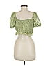 Polly 100% Polyester Green Sleeveless Blouse Size 6 - photo 2