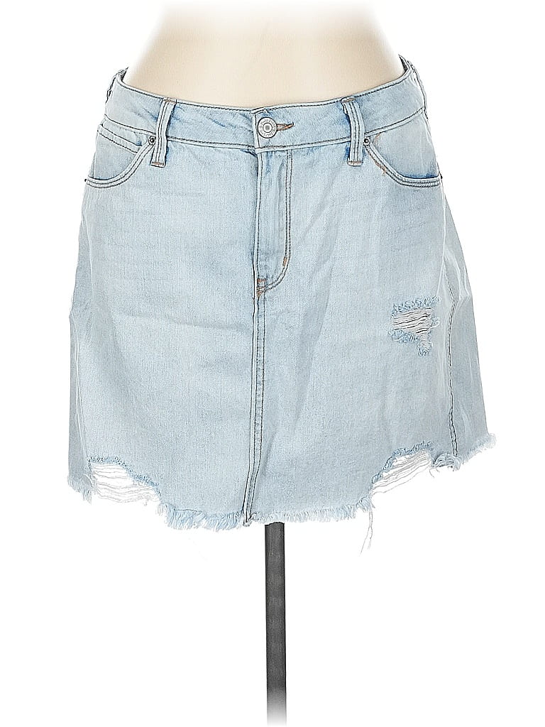 Pre-owned Mudd Denim Skirt In Blue