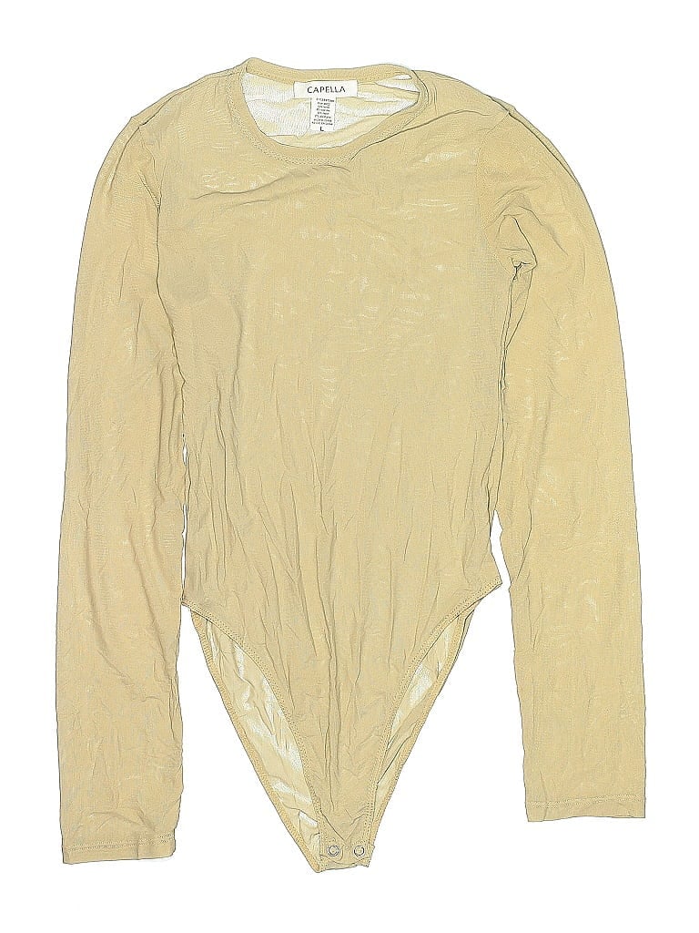 Pre-owned Capella Apparel Bodysuit In Gold