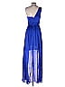 Aqua 100% Polyester Blue Cocktail Dress Size 6 - photo 2