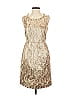 Alex Marie Tweed Tan Cocktail Dress Size 2 (petite) - photo 1