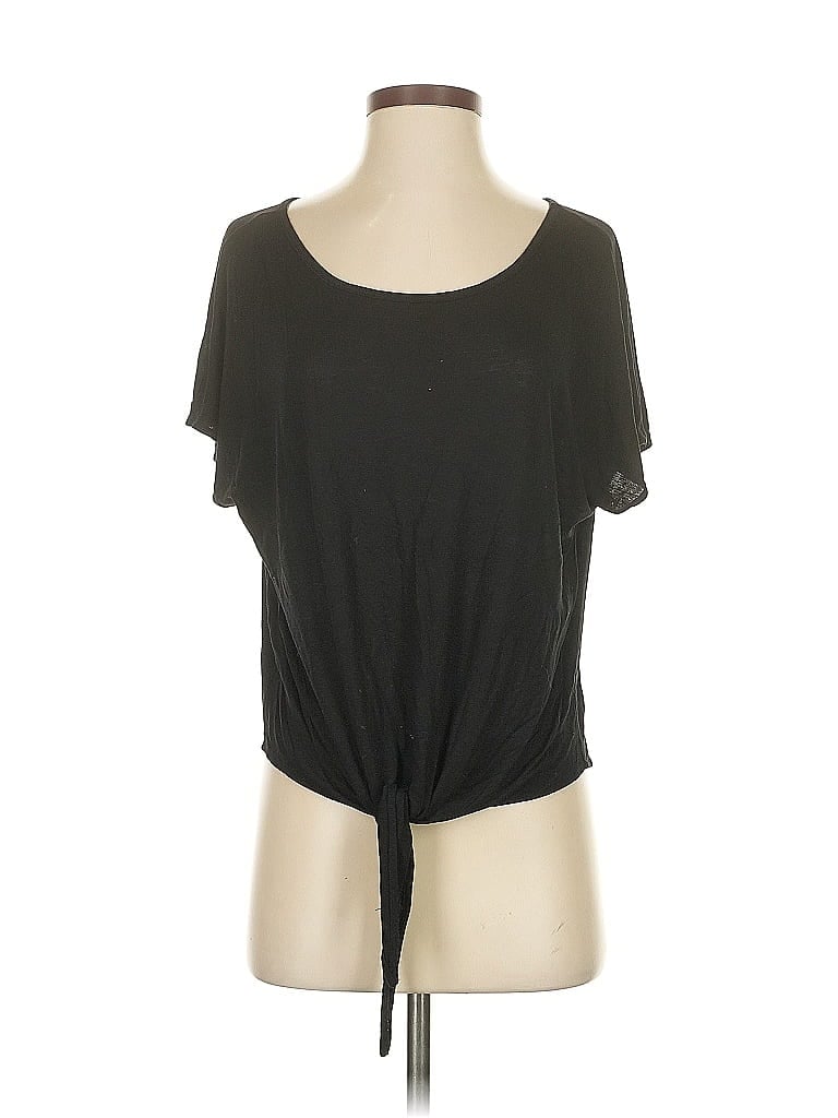 Pre-owned Ann Taylor Loft Short Sleeve T-shirt In Black