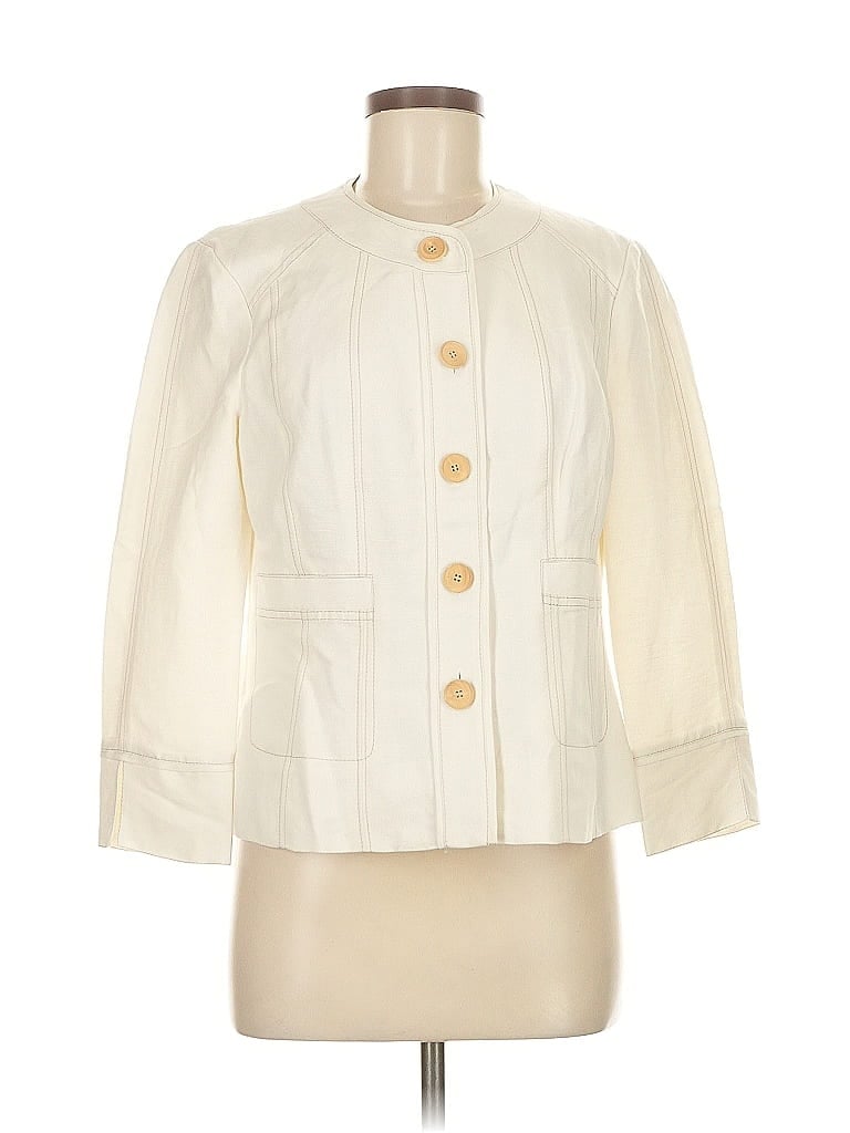 Click to view more detailed imagery on our partner's website Pre-owned Kasper Jacket In White