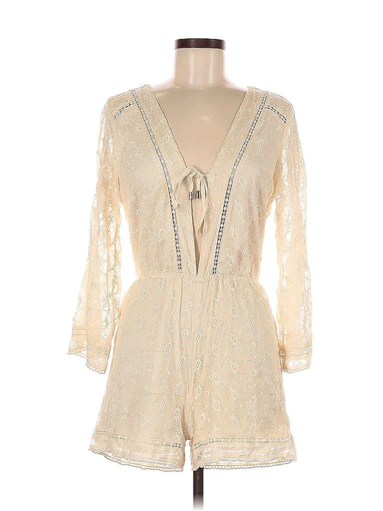 Pre-owned Lucy Paris Romper In White