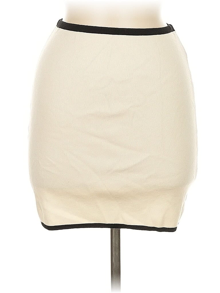 Pre-owned Unbranded Formal Skirt In White