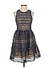 Francesca's 100% Polyester Blue Cocktail Dress Size S - photo 1