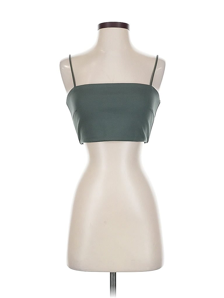Love, Bonito Sleeveless Top Green Strapless Neckline Tops
