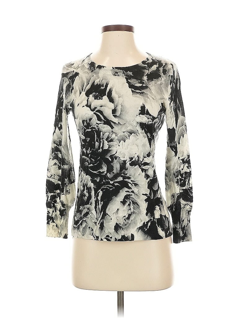 Click to view more detailed imagery on our partner's website Pre-owned Talbots Wool Cardigan Sweater In Silver