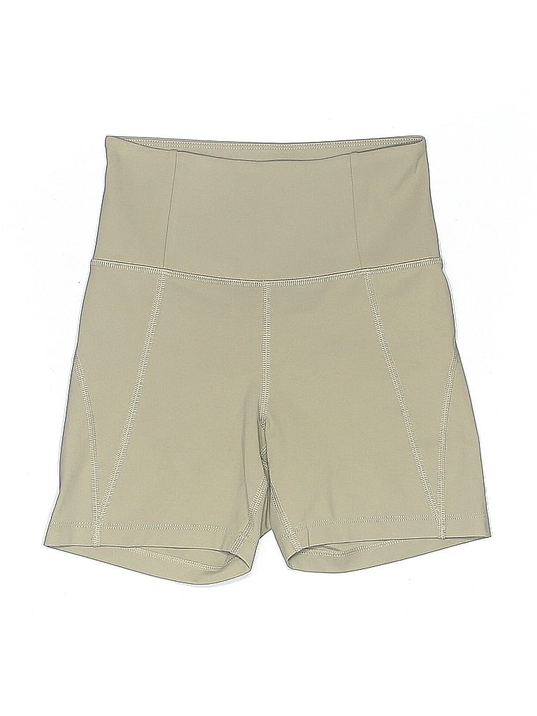 Pre-owned Girlfriend Collective Athletic Shorts In Green