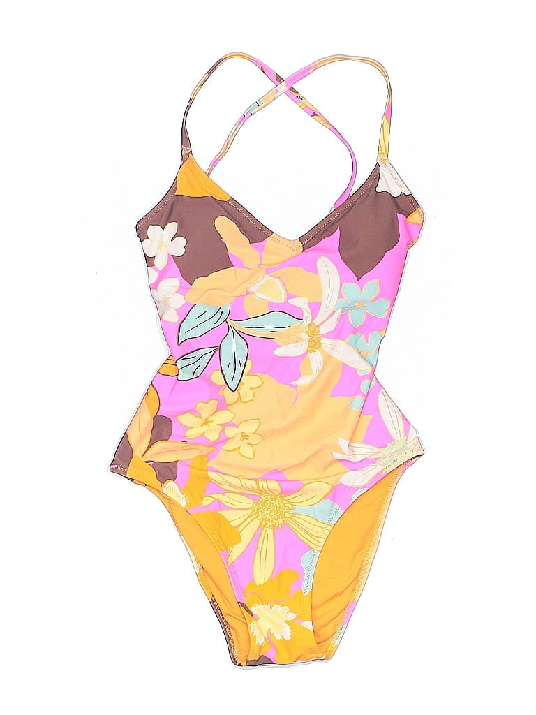 Pre-owned Aerie One Piece Swimsuit In Orange