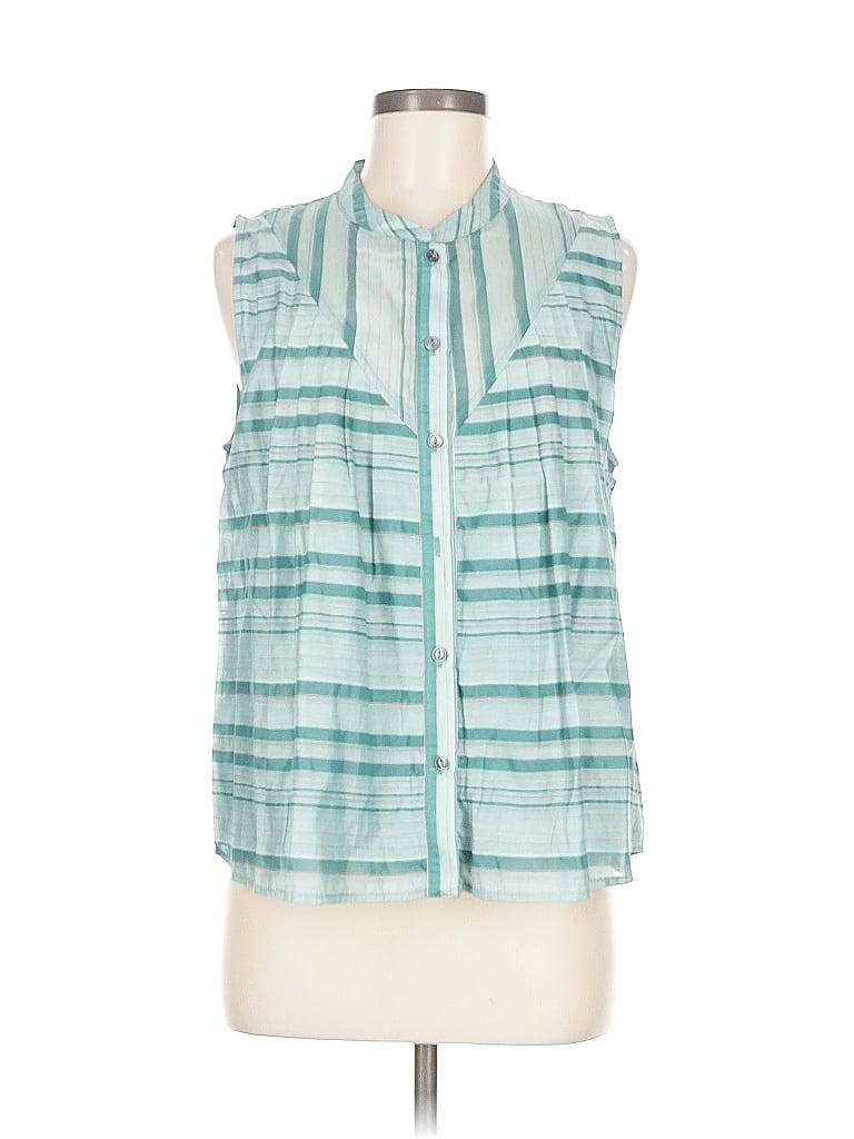 Pre-owned Current Air Sleeveless Blouse In Blue