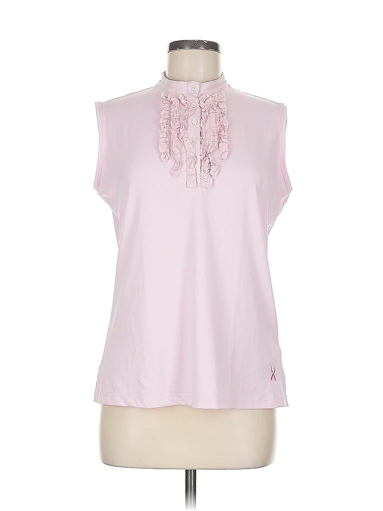 Click to view more detailed imagery on our partner's website Pre-owned Lady Hagen Sleeveless Blouse In Pink