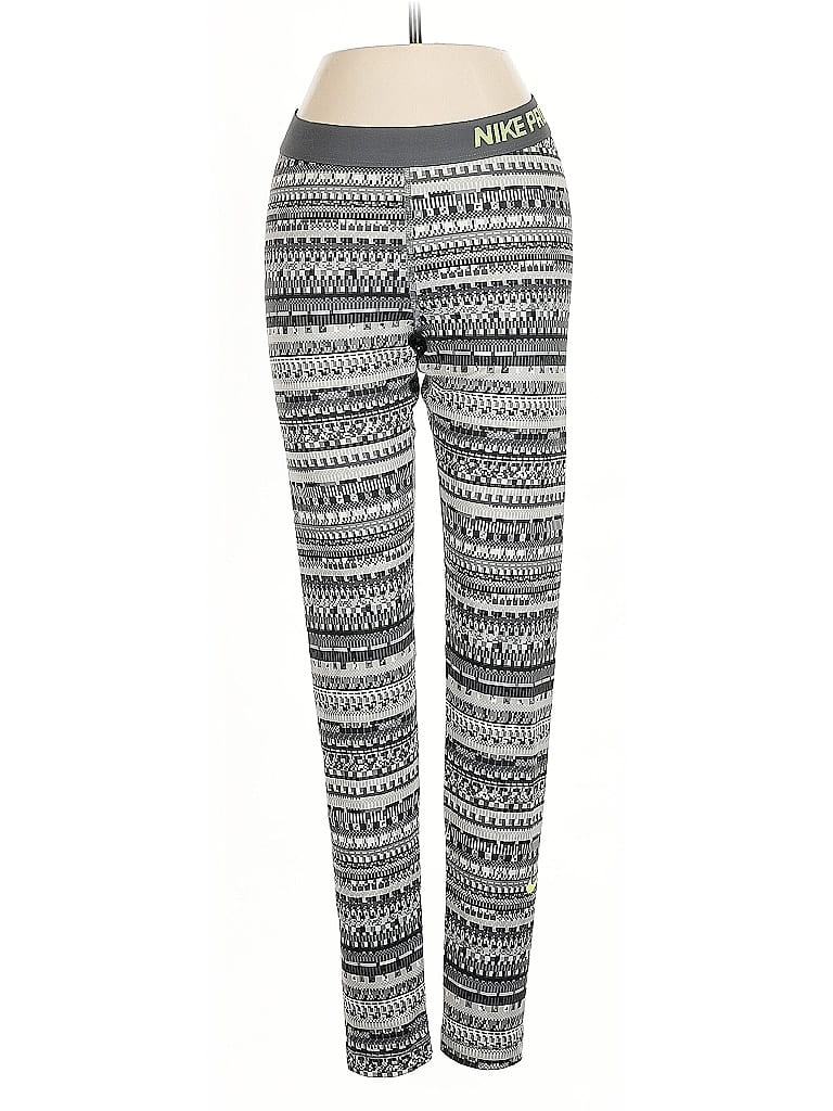 Pre-owned Nike Leggings In Gray