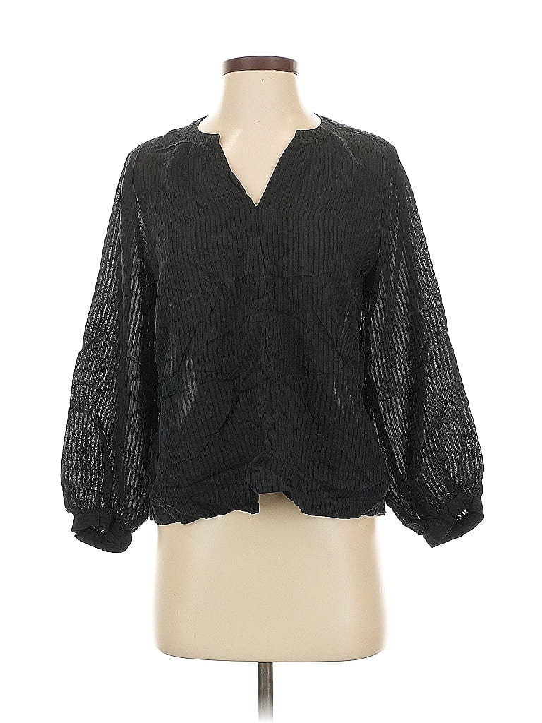 Pre-owned Ann Taylor Loft 3/4 Sleeve T-shirt In Black