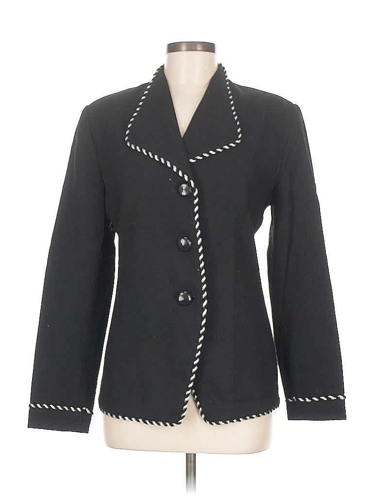 Pre-owned Focus 2000 Wool Blazer Jacket In Black