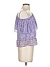 Saylor 100% Polyester Purple Sleeveless Blouse Size XS - photo 4