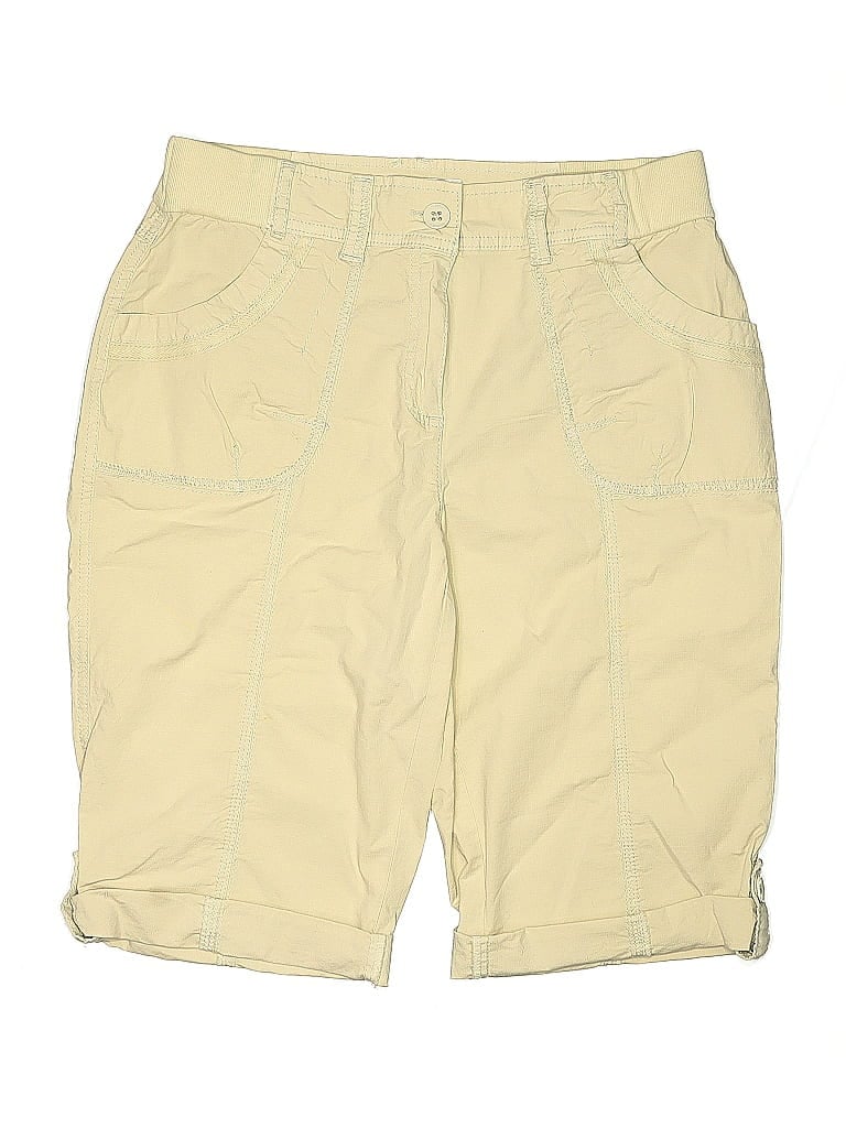 Pre-owned Chico's Khaki Shorts In Yellow