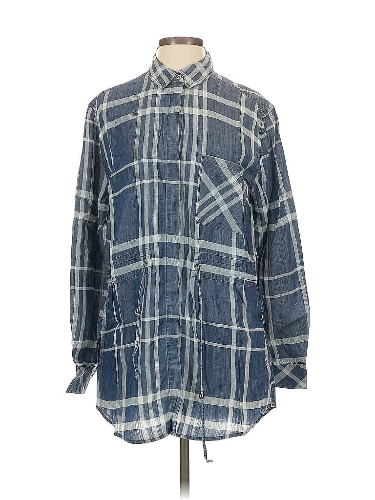 Pre-owned Rails Long Sleeve Button Down Shirt In Blue