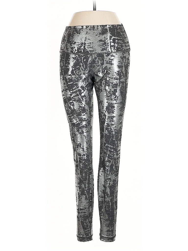 Pre-owned Lululemon Athletica Leggings In Silver