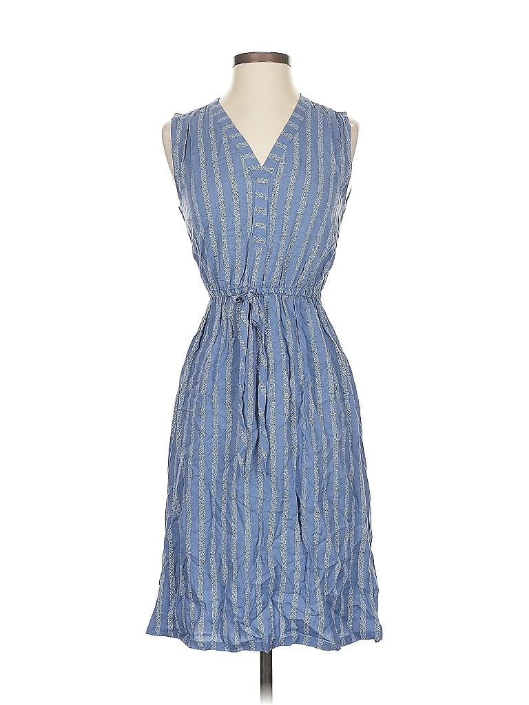 Pre-owned Caslon Casual Dress In Blue