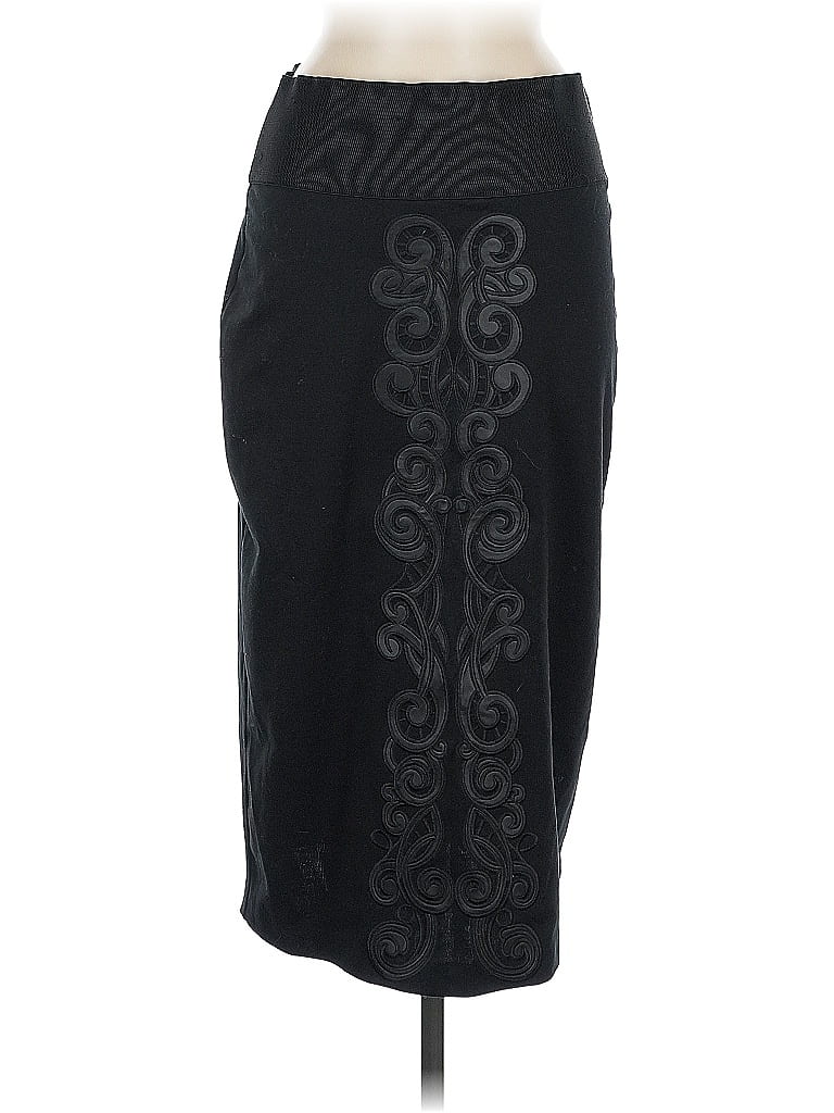 Pre-owned New York And Company Formal Skirt In Black