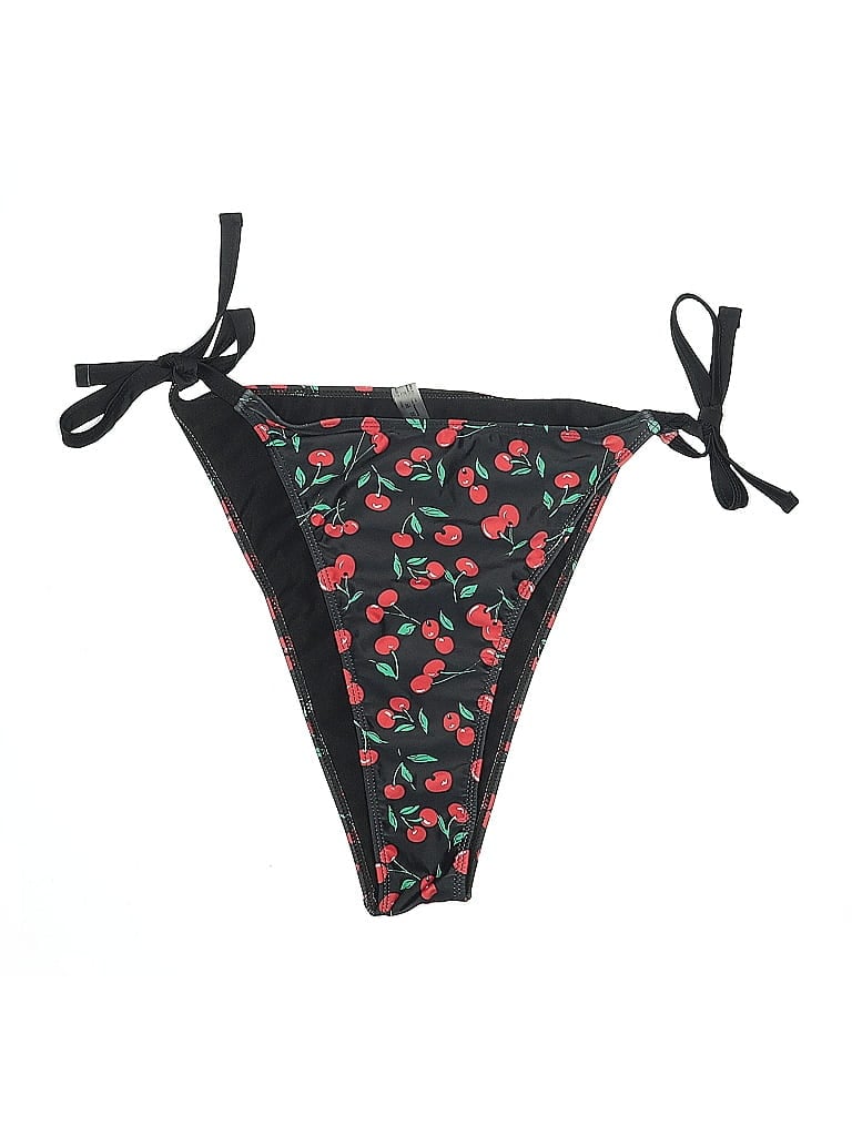 Pre-owned Unbranded Swimsuit Bottoms In Black