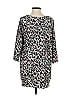 Liu-Jo Animal Print Silver Gray 3/4 Sleeve Blouse Size S - photo 2