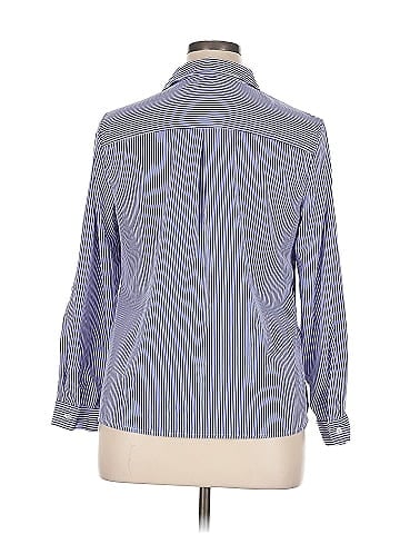 NY Collection Long Sleeve Button-Down Shirt (view 2)