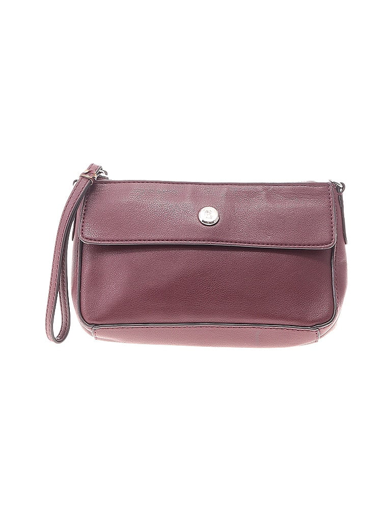 Pre-owned Chaps Crossbody Bag In Burgundy
