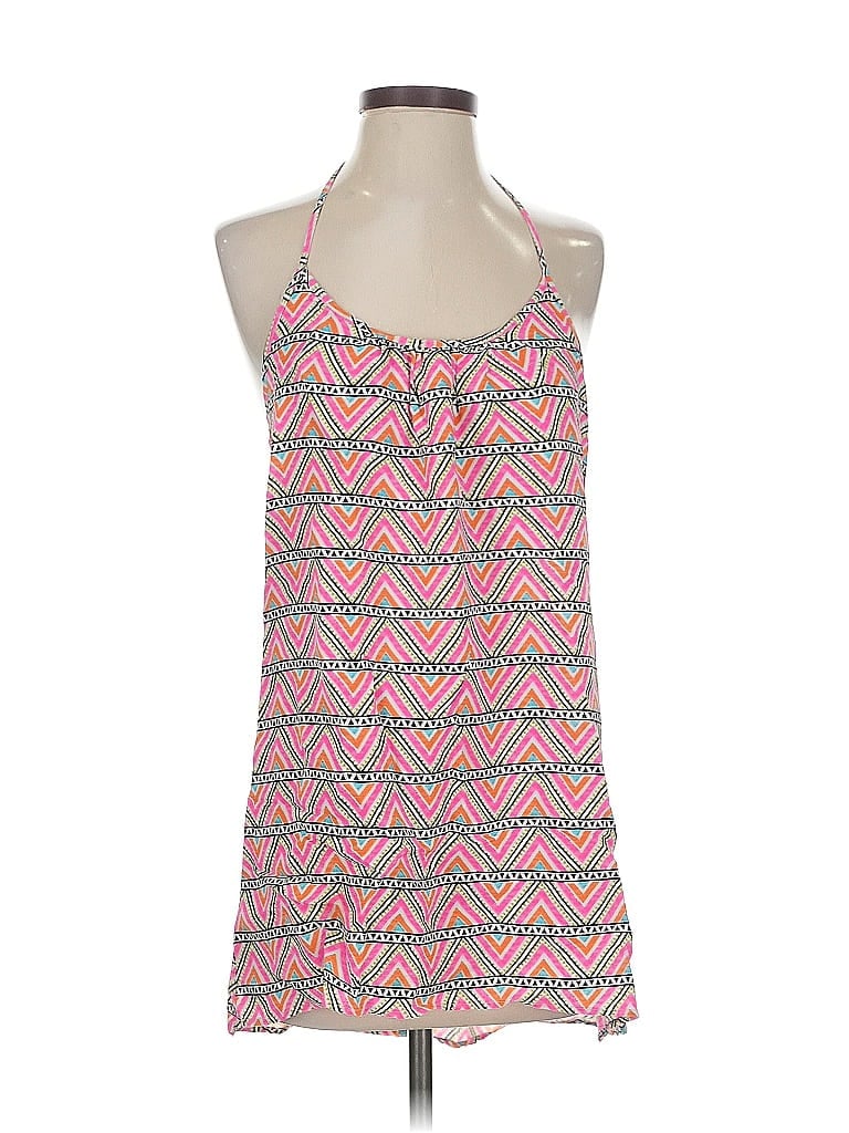 Pre-owned Rip Curl Sleeveless Top Pink Halter Neckline Tops