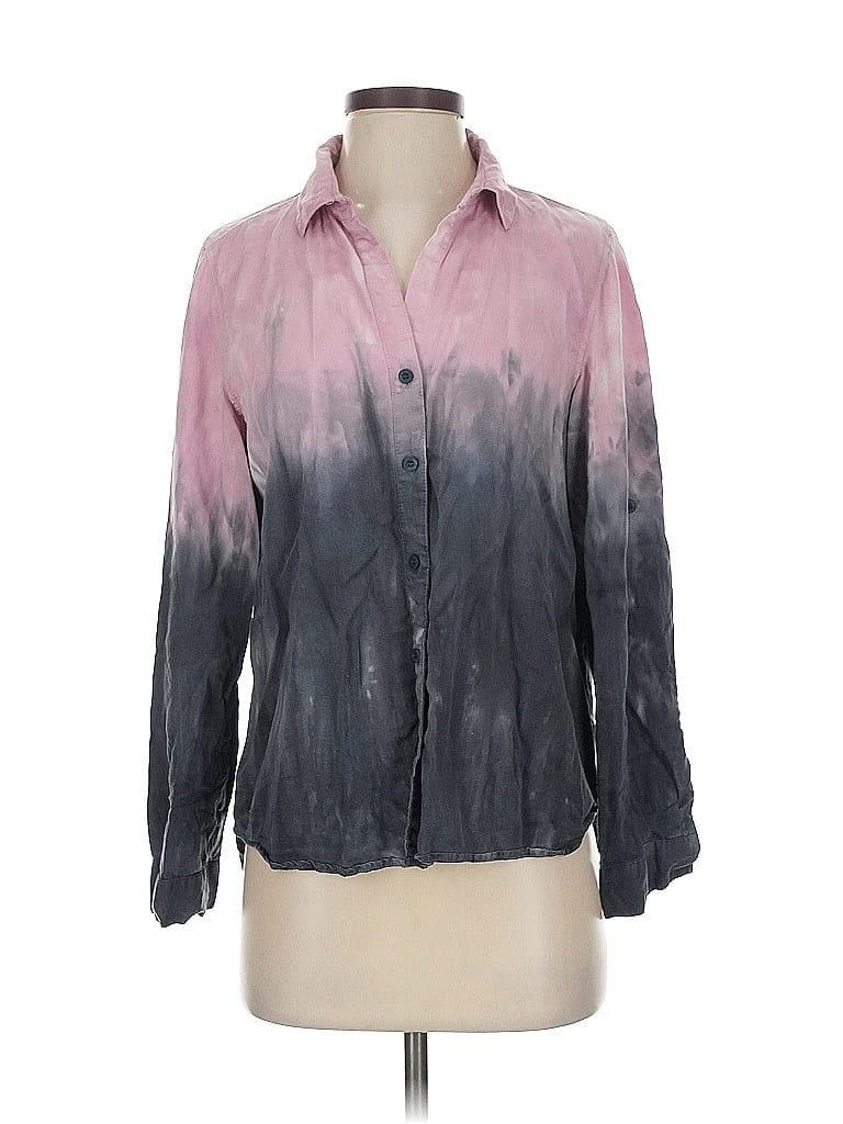 Pre-owned Velvet Heart Long Sleeve Blouse In Gray